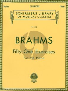 Brahms 51 Exercises Piano