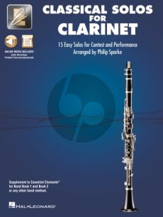 Classical Solos for Clarinet (15 Easy Solos for Contest and Performance) (Book with Audio online) (arr. Philip Sparke)