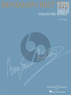 Britten Collected Songs High Voice and Piano (63 Songs) (edited by Richard Walters)