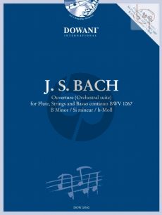 Bach Ouverture (Suite) B-minor BWV 1067 (Flute-Str.-Bc) (Bk-Cd) (Dowani 3 Tempi Play-Along) (edited by Christopher Hussey)