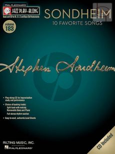 Sondheim 10 Favorite Songs (Jazz Play-Along Series Vol.183 )