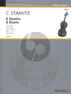 Stamitz 6 Duette Vol.1 (No.1 - 3) (edited by Walter Lebermann) (interm.level)