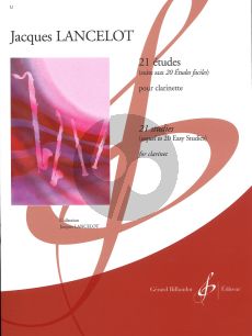 Lancelot 21 Etudes Clarinet (Element.) (Suite aux 20 Etudes Faciles)