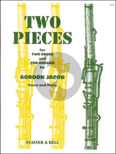 Jacob Two Pieces for Two Oboes and Cor Anglais (Score/Parts)