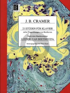 Cramer 21 Etuden nebst Fingerubungen von Beethoven Klavier (nach dem Handexemplar Ludwig van Beethoven's) (herausgegeben von Hans Kahn)