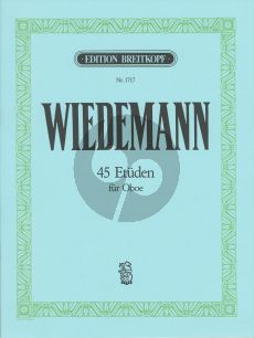 Wiedemann 45 Etuden für Oboe (Breitkopf)