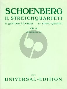 Schoenberg Streichquartett No.2 fis moll Op.10 (1907-1908) with Soprano Solo Stimmen (ohne Singstimme)