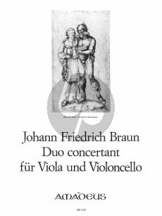 Braun Duo Concertant Es-dur Viola und Violoncello (Stimmen) (Bernhard Pauler)