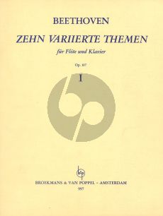 Beethoven 10 Variierte Themen Op.107 Vol.1 Flote und Klavier