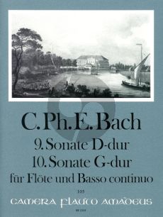 Bach Sonate No.9 D-dur WQ 131 - Sonate No.10 G-dur WQ 134 Flöte-Bc (Manfredo Zimmermann)