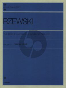 Rzewski The People United will Never be Defeated Piano (36 Variations on I El Pueblo Unido Jamas Sera Vencido!)