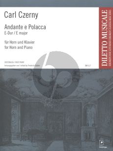 Czerny Andante e Polacca E-Dur Horn-Klavier (Herausgegeben von Friedrich Gabler) (Estdruck)