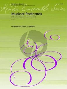 Musical Post Cards for Saxophone Quartet (AATB) (Halferty) (Score/Parts) (Grade 1-3)