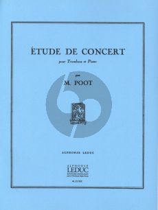 Poot Etude de Concert Trombone et Piano