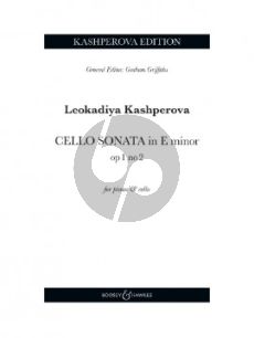 Kashperova Sonata Op. 1 No. 2 E-minor Cello and Piano