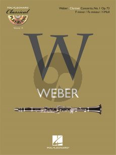 Weber Concerto No. 1 f-minor Op. 73 for Clarinet (Bk-Cd) (Hal Leonard Classical Play-Along Vol. 14)