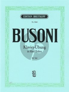 Busoni Piano Exercise Vol.3 Lo Staccato Piano solo (K Anhang 1)