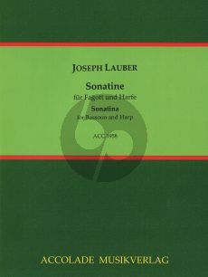 Lauber Sonatine Fagott und Harfe (Partitur mit Fagottstimme) (Bodo Koenigsbeck)