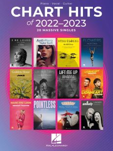 Album Chart Hits of 2022-2023 - 20 Massive Hits for Piano/Vocal/Guitar