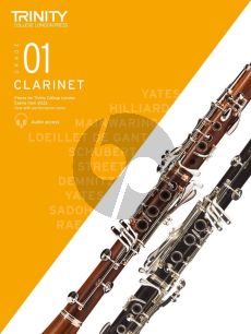 Trinity College London Clarinet Exam Pieces Grade 1 from 2023 (Book with Audio online)