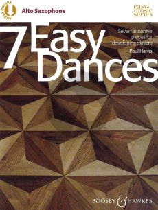 Harris 7 Easy Dances for Alto Sax and Piano (Book with Online Audio) (Seven attractive pieces for developing players)