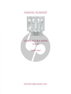 Scheidt Tabulatura Nova Vol. 3 SSWV 139 - 158 Orgel oder Cembalo (Harald Vogel) (Neuausgabe)