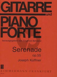 Kuffner Serenade Opus 55 Gitarre-Klavier (Siegfried Behrend)