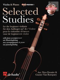 Selected Studies Vol.1 for the Beginner Violinist 1st Position Book with  Audio Online