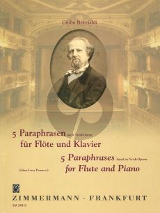 Briccialdi 5 Paraphrasen nach Verdi-Opern Flöte-Klavier (Gian-Luca Petrucci)