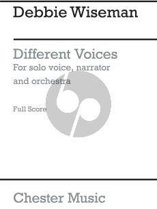 Wiseman Different Voices Solo Voice-Narrator and Orchestra Full Score