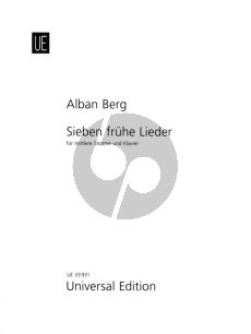 Berg 7 Fruhe Lieder (1907) Transposed version for Medium Voice and Pinao (German/English)