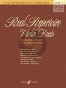 Real Repertoire Violin Duets (Intermediate Violin Violin Duets of the 18th.Century)