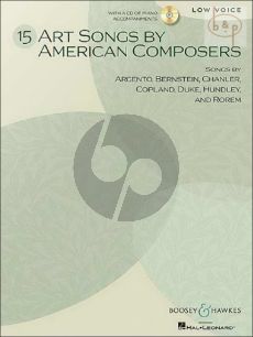 15 Art Songs by American Composers (Low Voice)