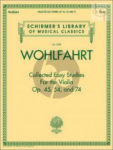 Collected Easy Studies Op.45 -Op.54 and Op.74 Violin