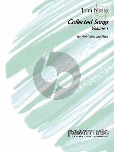 Musto Collected Songs Vol.1 High Voice and Piano