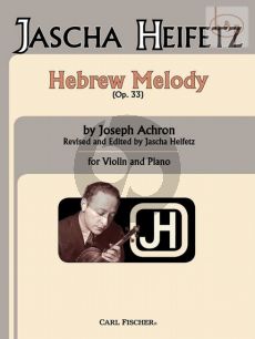 Hebrew Melody Op.33 Violin and Piano