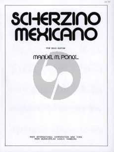 Ponce Scherzino Mexicano for Guitar