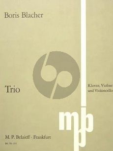 Blacher Trio Violine-Violoncello und Klavier (Part./Stimmen)
