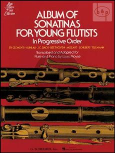 Album of Sonatinas for Young Flutists for Flute and Piano