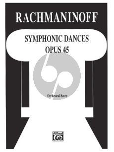 Rachmaninoff Symphonic Dances Op. 45 for Orchestra Study Score