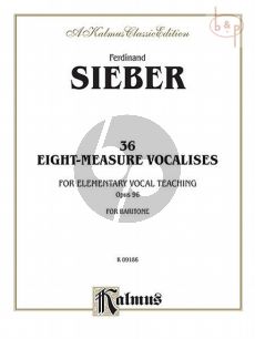 36 Eight-Measure Vocalises Opus 96 Baritone