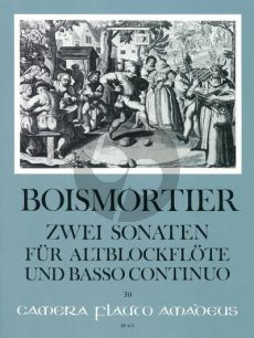 Boismortier 2 Sonaten Op.27 Treble Recorder-Bc (Pauler/Hess)