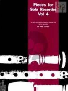 Pieces for Solo Recorder Vol.4