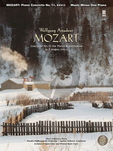 Mozart Piano Concerto No.11 F-Major KV 413 Bk-Cd Music Minus One