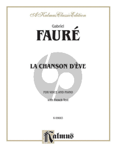 Faure La Chanson d'Eve Voice(Medium)-Piano (with French Text)