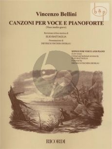 Bellini Canzone per Voce Low Voice ( (edited by Elio Battaglia) (Forword Dietrich Fischer-Dieskau)