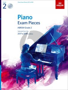 Piano Exam Pieces 2017 & 2018 Grade 2 (Bk-Cd)