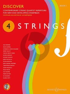 4 Strings - Discover (Contemporary string quartet repertoire for new and developing ensembles) (Score with Cd) (edited by Liz Partridge)