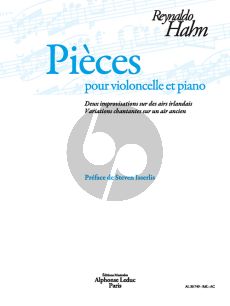 Hahn Pièces pour Violoncelle-Piano