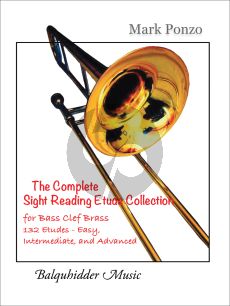 Ponzo The Complete Sight Reading Etude Collection (for Bass Clef Brass) (132 Etudes Easy, Intermediate and Advanced)